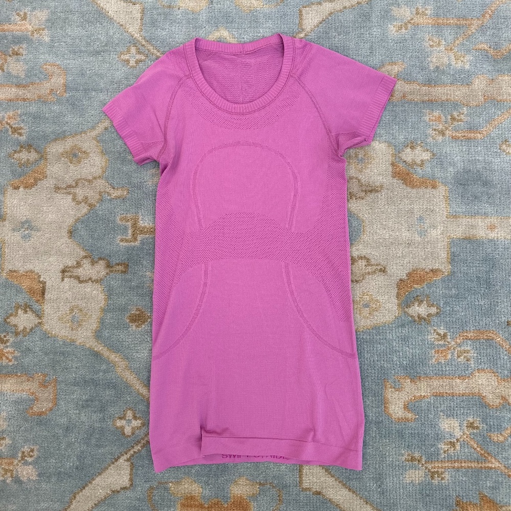 Lululemon Swiftly Short-Sleeve Shirt Pink